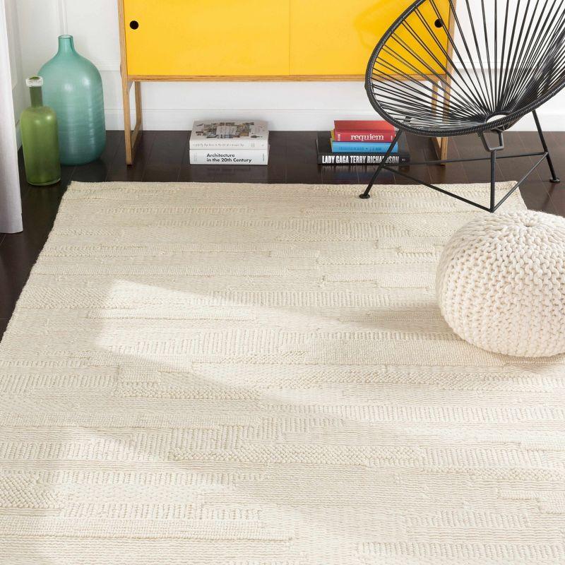 Cypress Cream Handwoven Wool 8' x 10' Area Rug