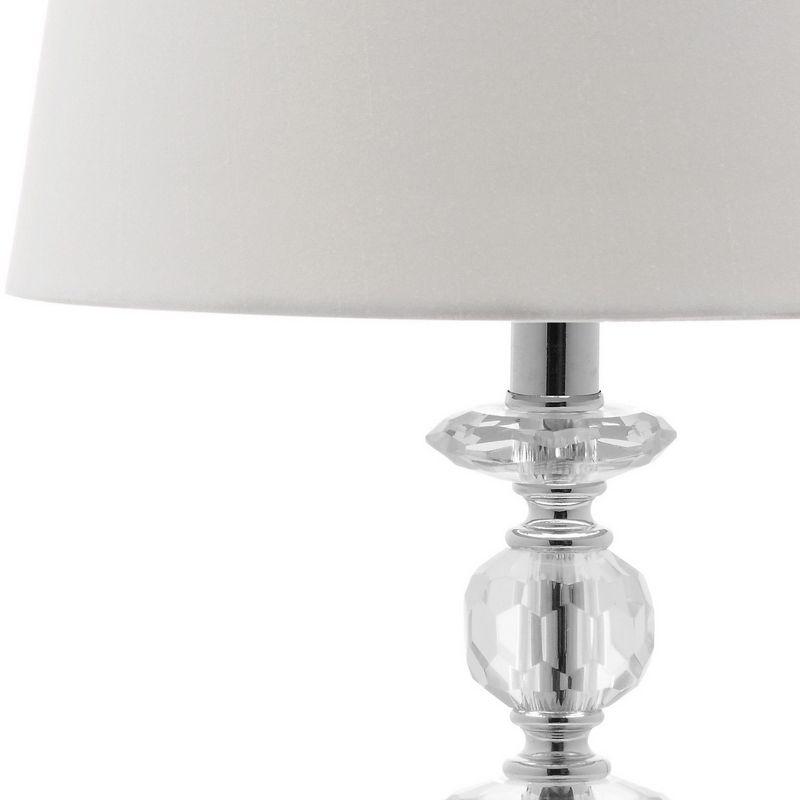 Derry 15 Inch H Stacked Crystal Lamp (Set of 2) - Safavieh