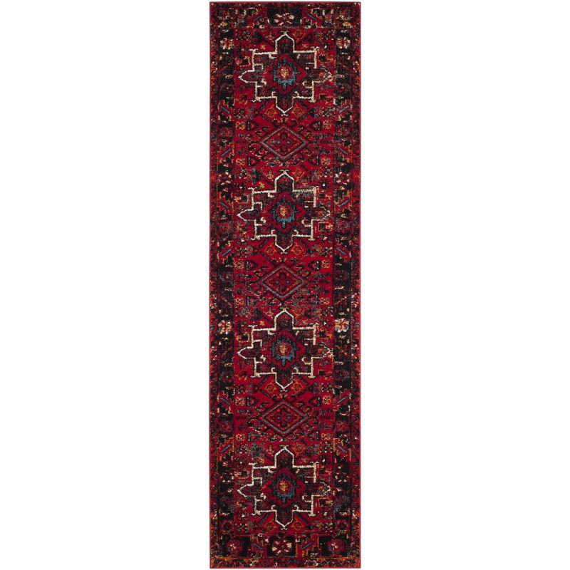 Vintage Hamadan VTH211 Power Loomed Indoor Runner Rug - Red/Multi - 2'3"x12' - Safavieh