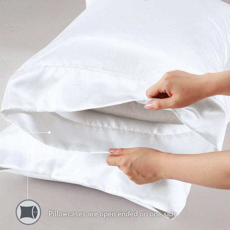 Madison Park Essentials Satin Luxury 2PC Pillowcases (Set of 2)