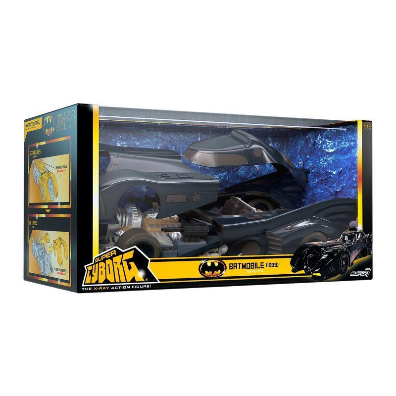 Super7 Batman Super Cyborg Full Color 1989 Batmobile Figure