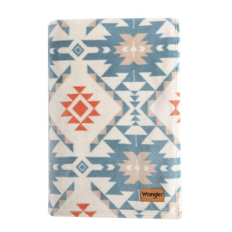 Wrangler Wrangler Printed Ultra Soft Plush Fleece Blanket