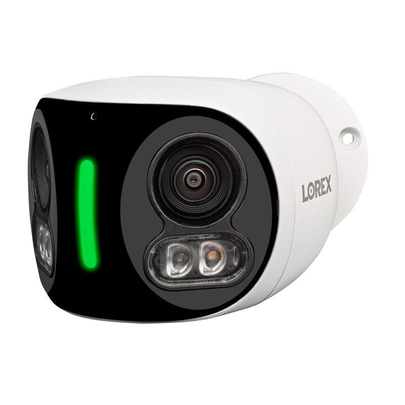Lorex Lorex Wi-Fi 4K Dual-Lens Smart Security Camera with Smart Security Lighting, White, W891UAD-E