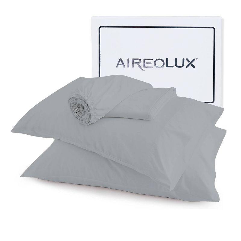 600 Thread Count Cotton Sateen Sheet Set - Aireolux