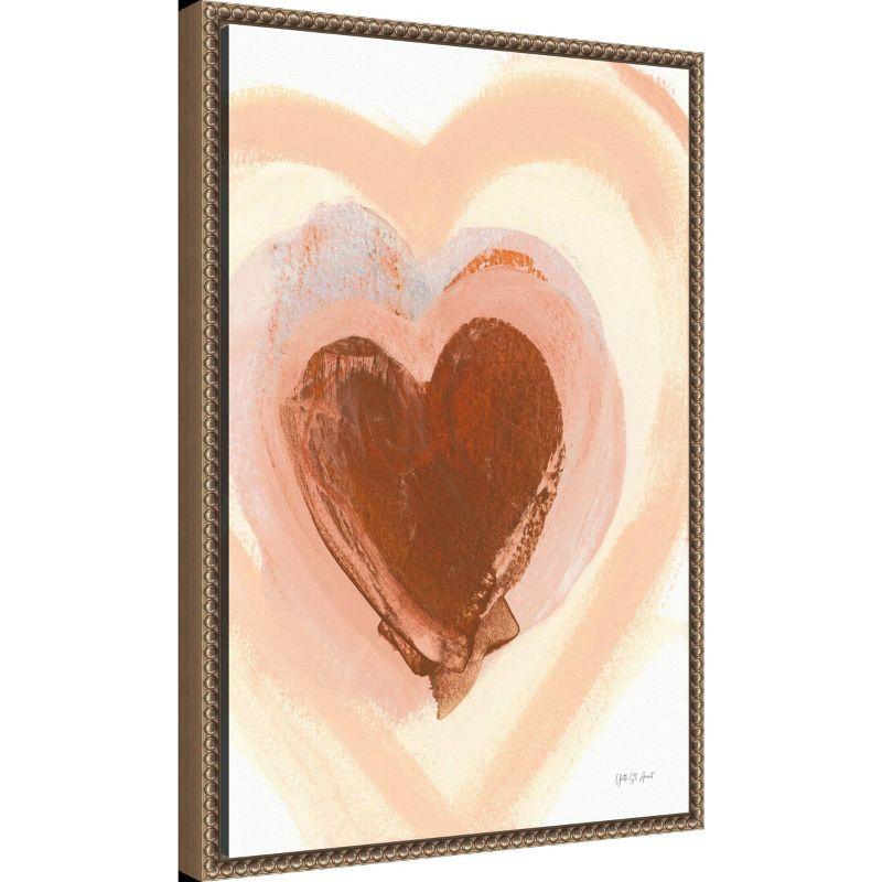 Amanti Art 16"x23" Baby Love Heart by Yvette St. Amant Framed Canvas Wall Art Print