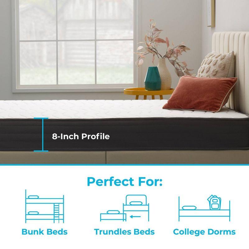 Linenspa Essentials 8" Spring & Memory Foam Hybrid Mattress