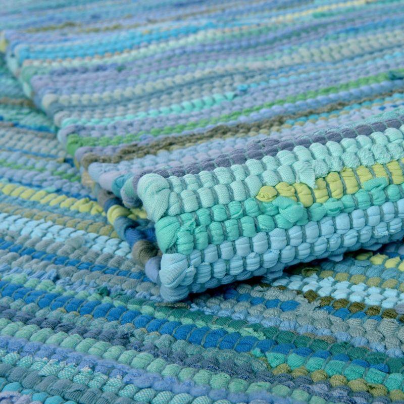 Unique Loom  Striped Chindi Cotton Area Rug