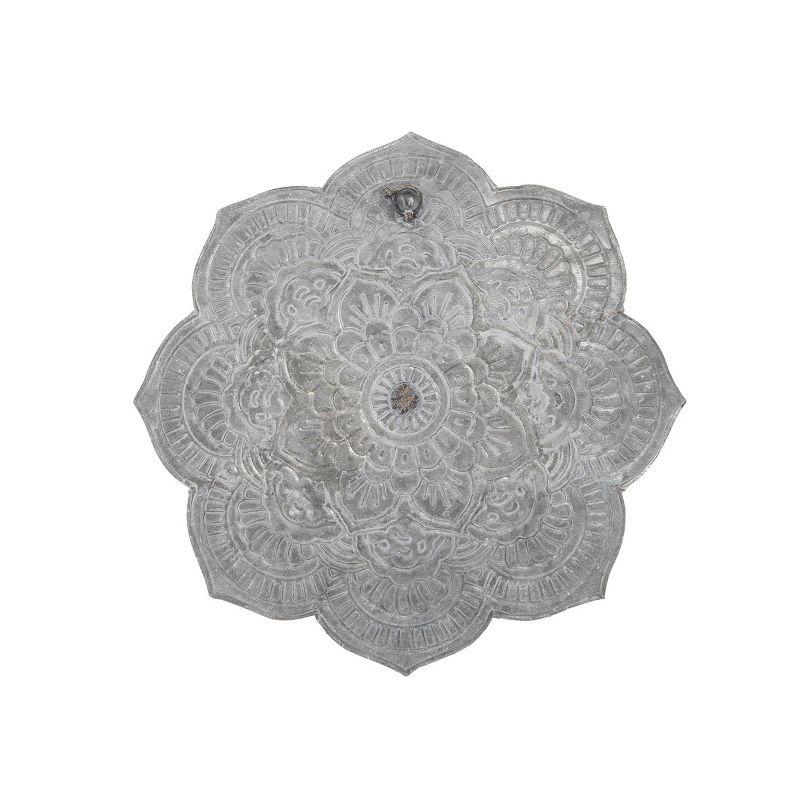 Distressed Patina Metal Layered Flower Wall Décor - Foreside Home & Garden