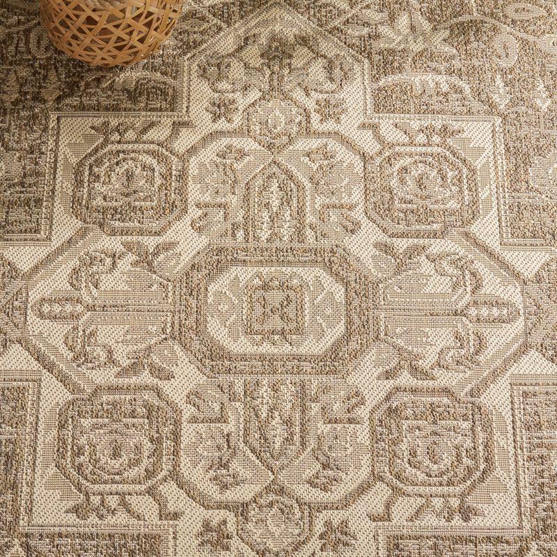 Beach House BHS138 POWER LOOMED Indoor/Outdoor Runner Rug - Cream/Beige - 2'2"x12' - Safavieh