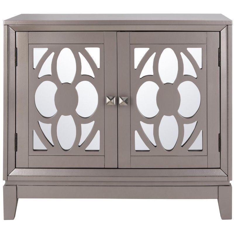 Shannon 2 Door 1 Shelf Chest - CHS9203 - Champagne/Mirror - Safavieh
