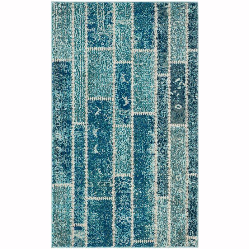 Monaco MNC216 Power Loomed Indoor Accent Rug - Blue/Multi - 3'x5' - Safavieh