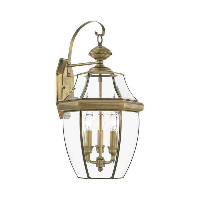 Livex Lighting Monterey 3 - Light Wall Light in  Antique Brass