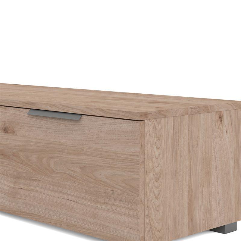 2 Drawer 2 Shelf TV Stand in Brown - Tvilum