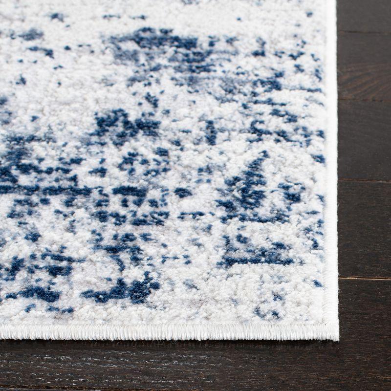 Amelia ALA700 Power Loomed Area Rug - Ivory/Navy - 6'7"x6'7" - Safavieh.