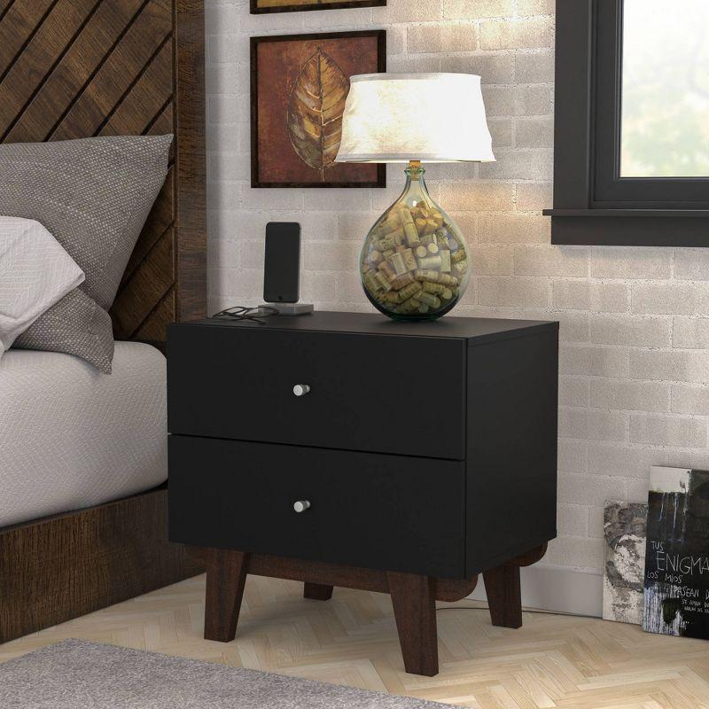 Kincaid Wood 2 Drawer Nightstand - Hillsdale Furniture