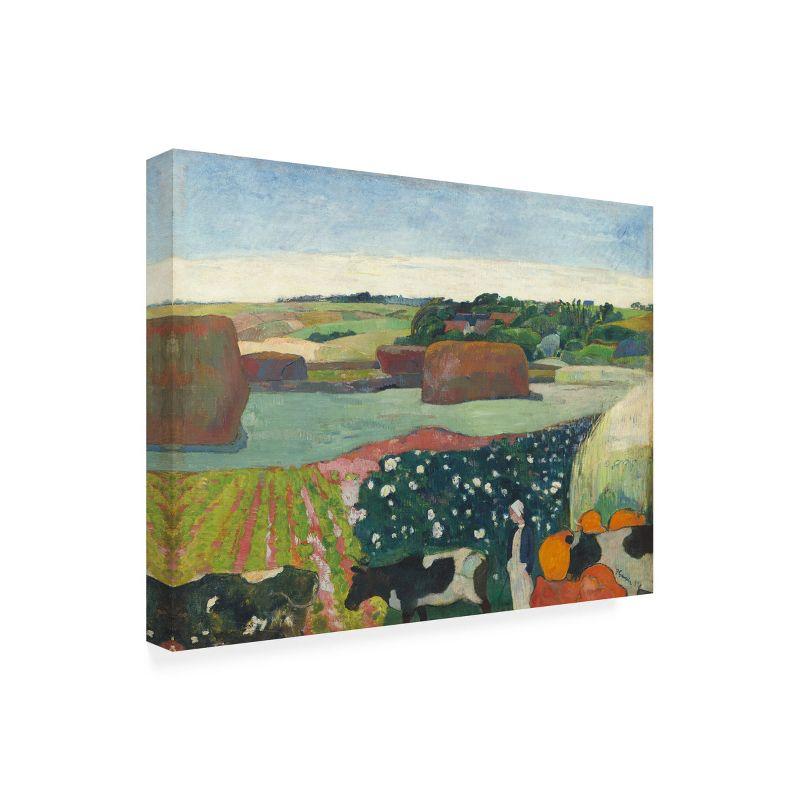 Trademark Fine Art - Paul Gauguin  Gaugin Landscapes II Canvas Art - 47 x 35