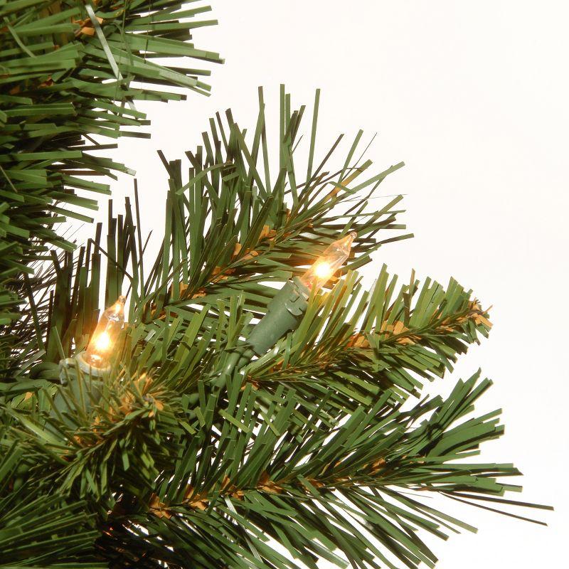 2' Prelit Majestic Spruce Artificial Christmas Tree in Burgundy Cloth Bag Warm White Lights - National Tree Company