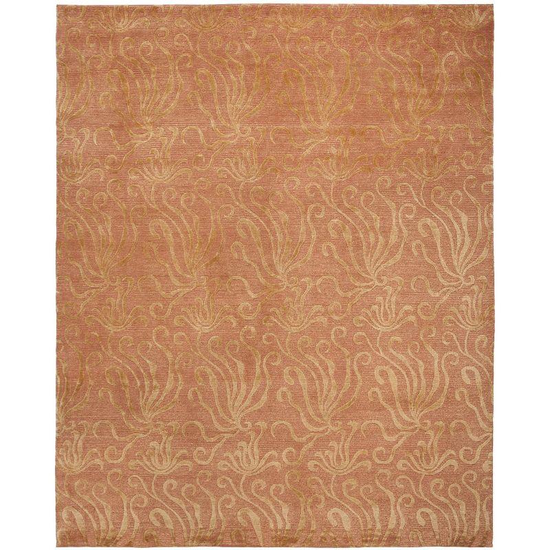 Seaflora Martha Stewart Silk & Wool Pile Floral Rug