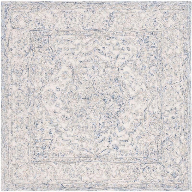 Msr Trace Area Rug In Ivory / Blue