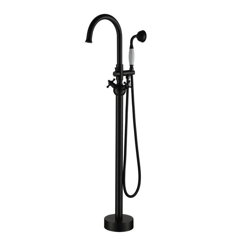CASAINC Freestanding 2 Handles High Flow Bathtub Faucet with Hand Shower