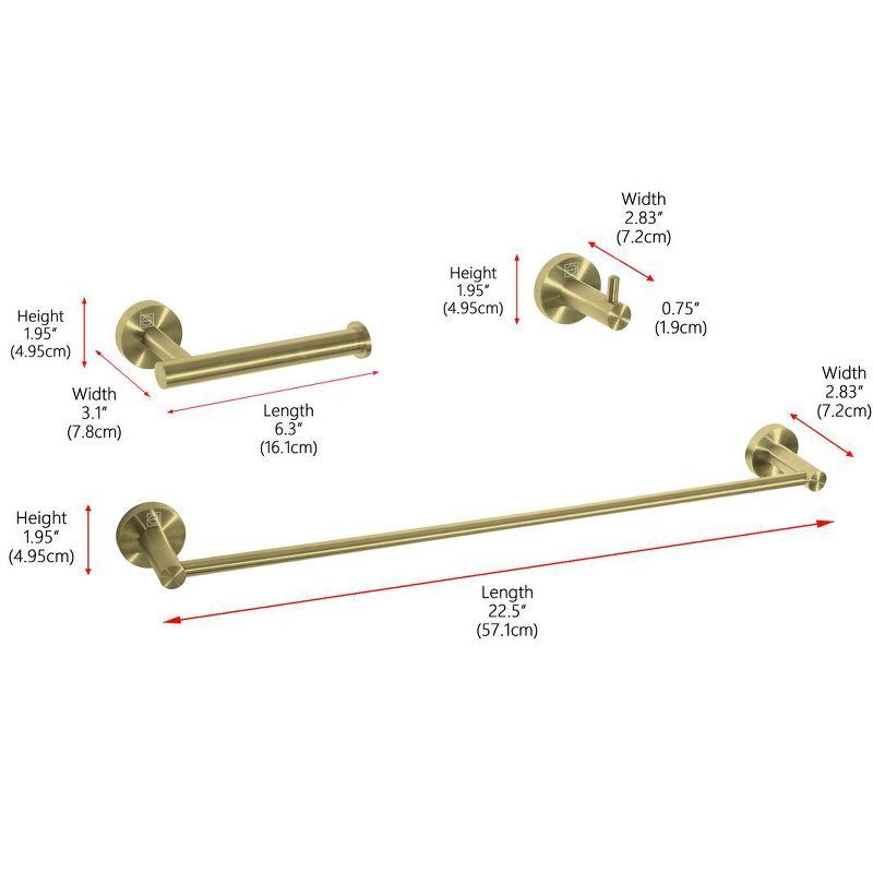 Freya 3 - Piece Bathroom Hardware Set