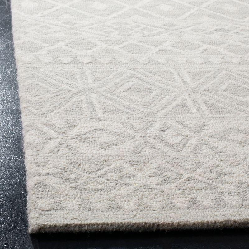 Ivory Elegance Handmade Tufted Wool Square Rug - 6'x6'