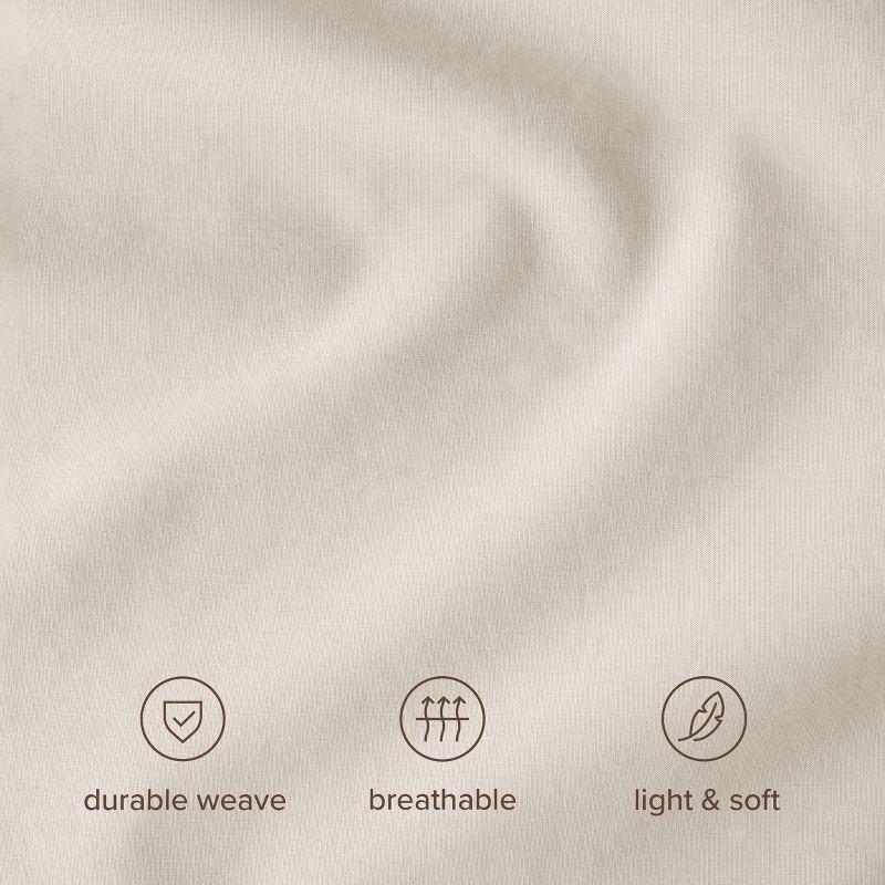 Bare Home 100% Cotton Percale Sheet Set