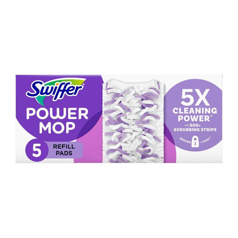 Swiffer Power Mop Multi-Surface Mopping Pad Refills for Floor Cleaning - 5ct