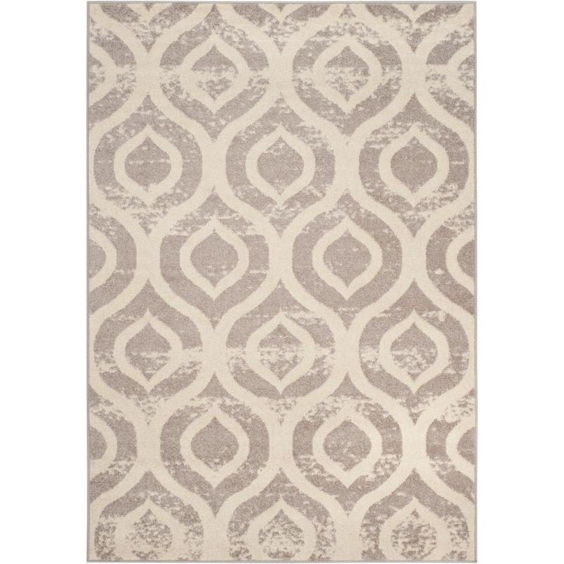 Amsterdam AMS107 Power Loomed Indoor Area Rug - Ivory/Mauve - 5'1"x7'6" - Safavieh