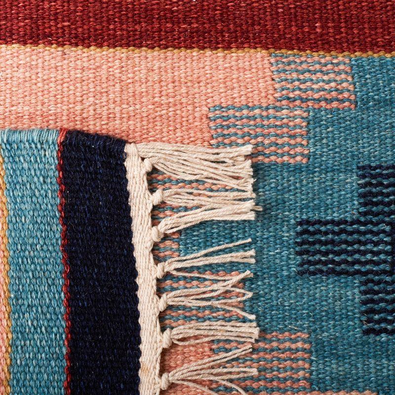 Kilim KLM713 Hand Woven Area Rug - Light Pink/Blue - 4'x6' - Safavieh.