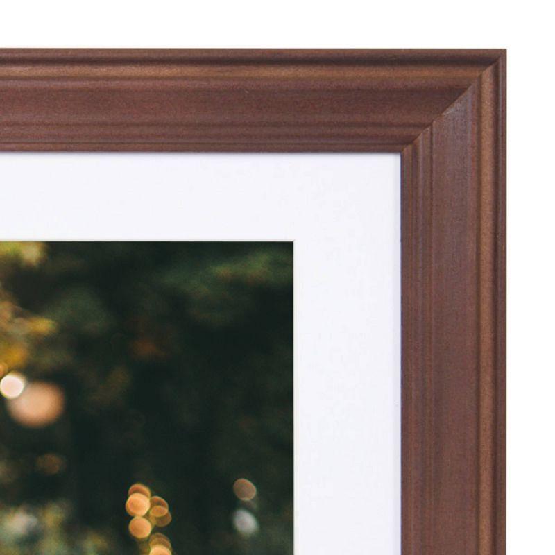 Bordeaux Dark Brown Wood 6-Piece Frame Set