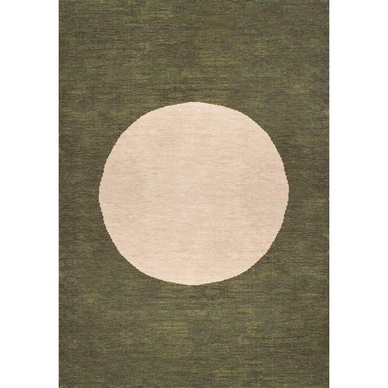 Cirkel Minimalist Geometric Dot Machine-Washable Area Rug - JONATHAN Y