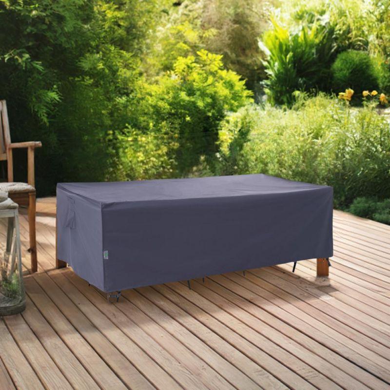 Premium Waterproof Outdoor Patio Rectangular Table Cover: Latest Rip-Stop Fabric, 3-Year Warranty