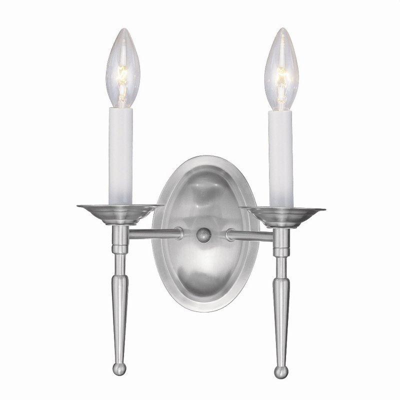 Livex Lighting Williamsburgh 2 - Light Wall Light in  Brushed Nickel