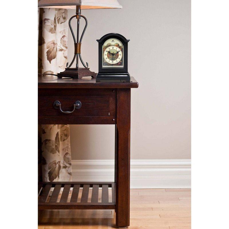 Infinity Instruments Classic Grandfather Plastic Tabletop Clock 9 Inches