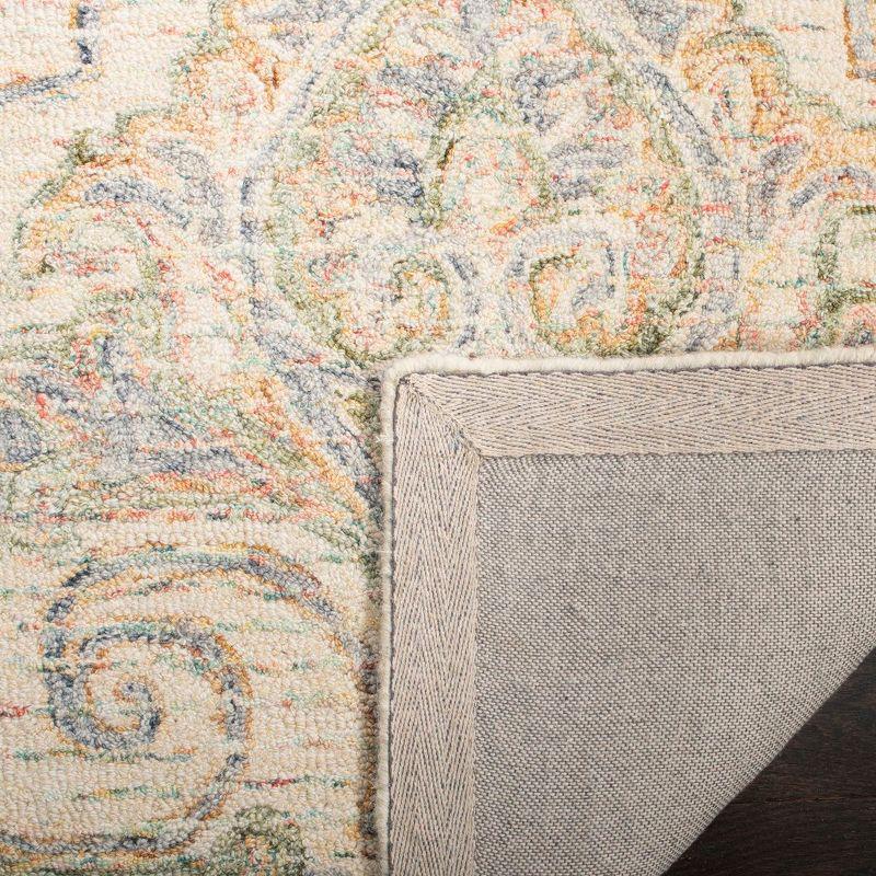 Aubusson AUB103 Hand Tufted Area Rug - Ivory/Green - 4'x6' - Safavieh.