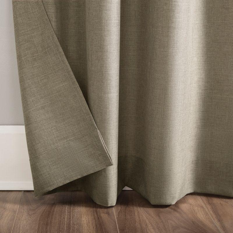 No. 918 Light Filtering Semi-Sheer Joshua Heathered Texture Tab Top Curtain Panel