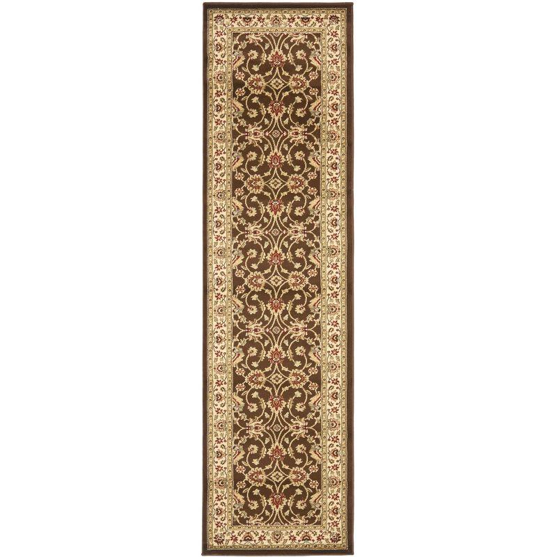 Lyndhurst LNH553 Power Loomed Runner Rug - Brown/Ivory - 2'3"x12' - Safavieh