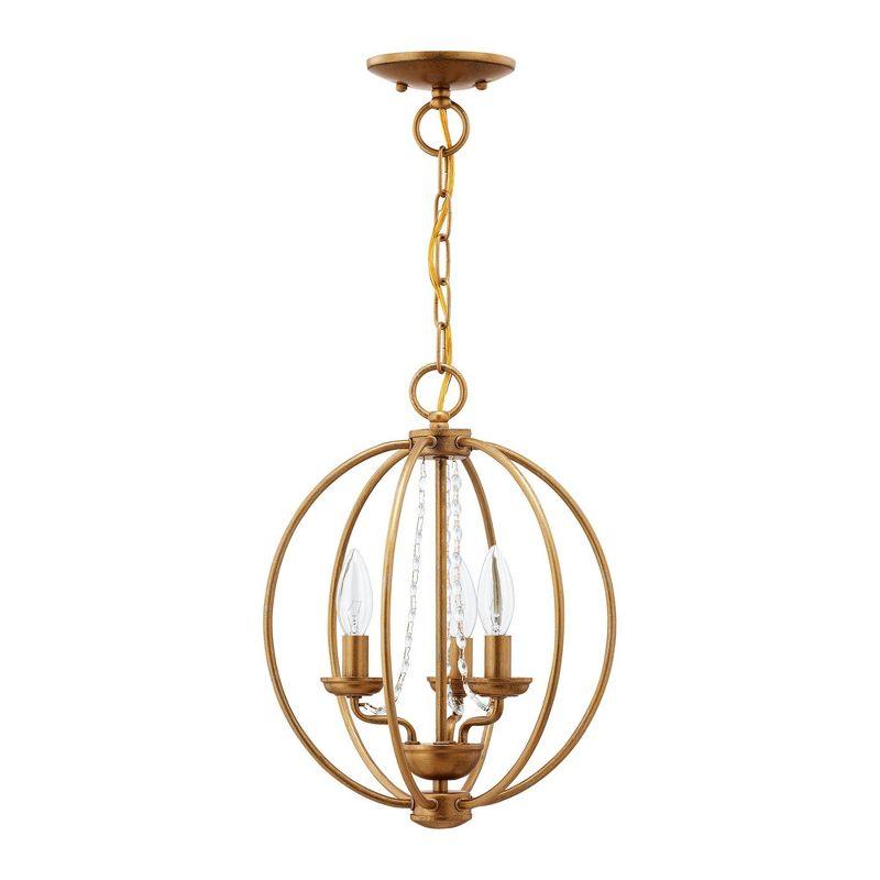 Livex Lighting Arabella 3 - Light Chandelier in  Antique Gold Leaf