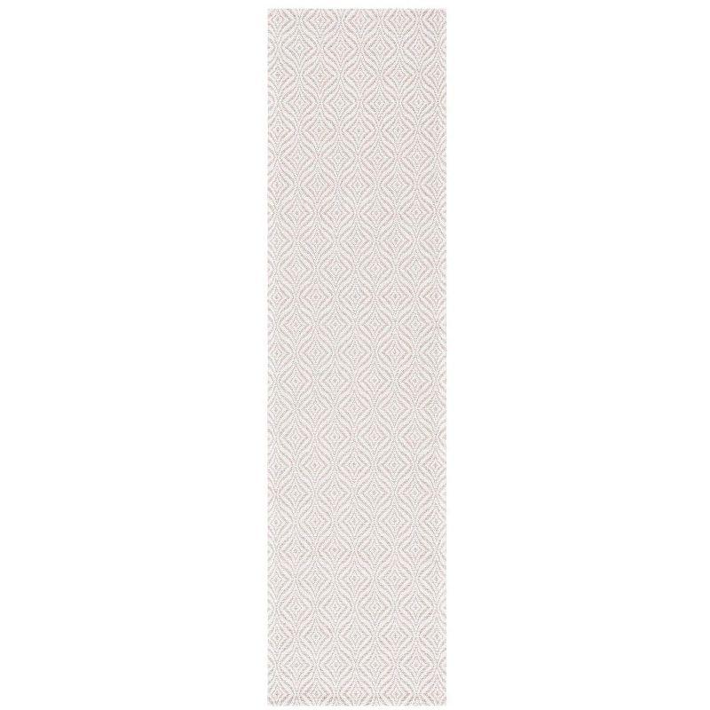 Augustine Boho-Mod Taupe & Cream Geometric Runner Rug - 2' x 8'