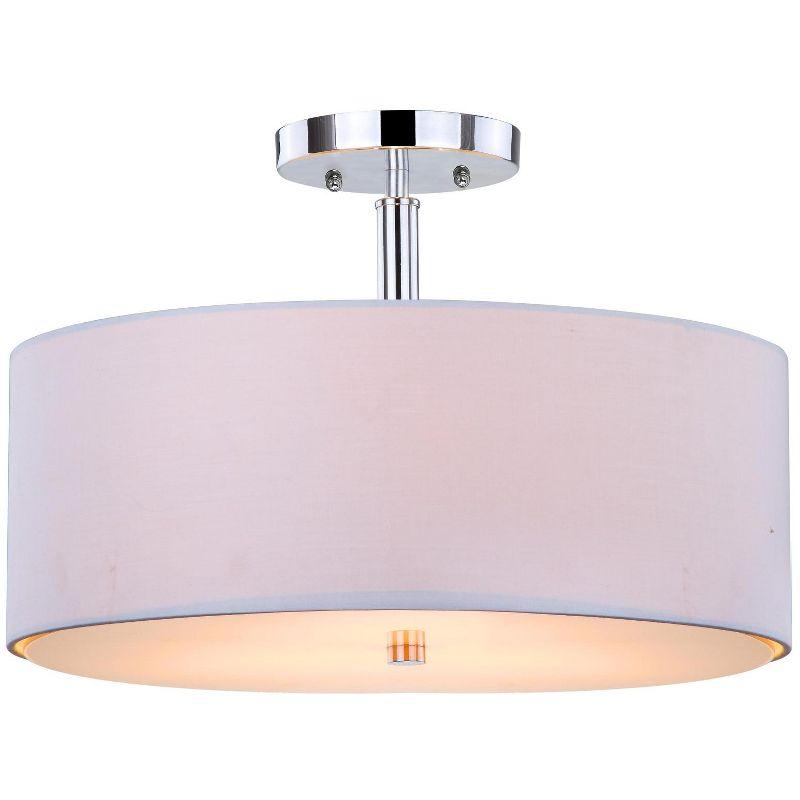 Clara Ceiling Light - LIT4192 - White/Chrome - Safavieh