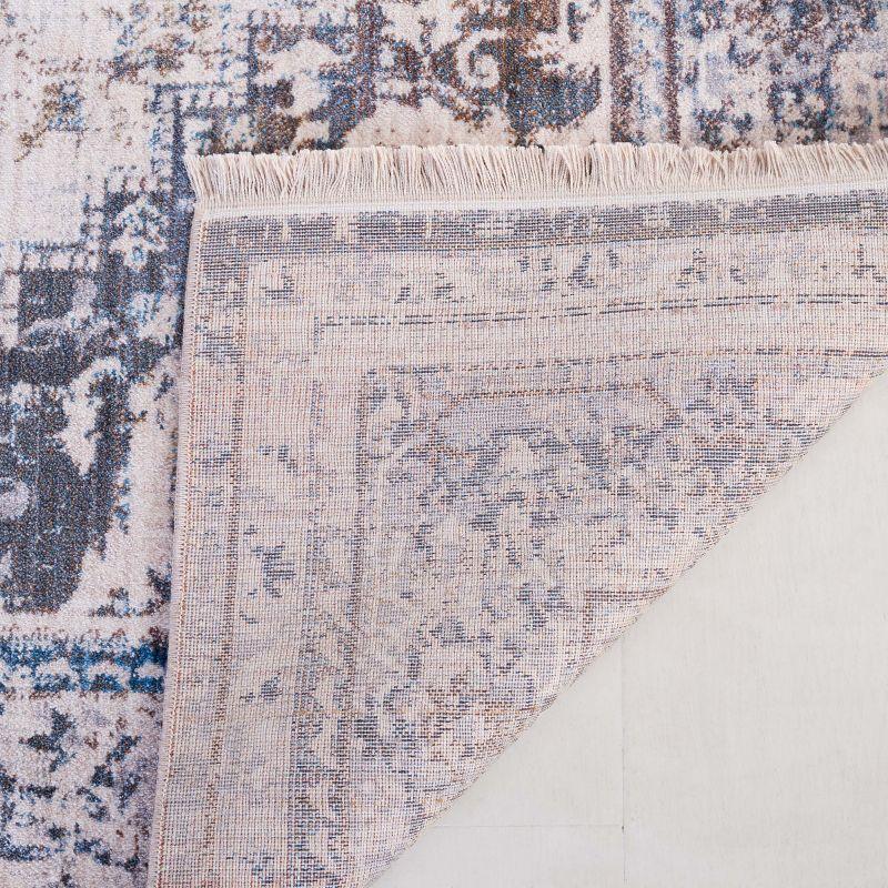 Vintage Persian VTP438 Power Loomed Indoor Area Rug - Ivory/Blue - 5'x7'6" - Safavieh
