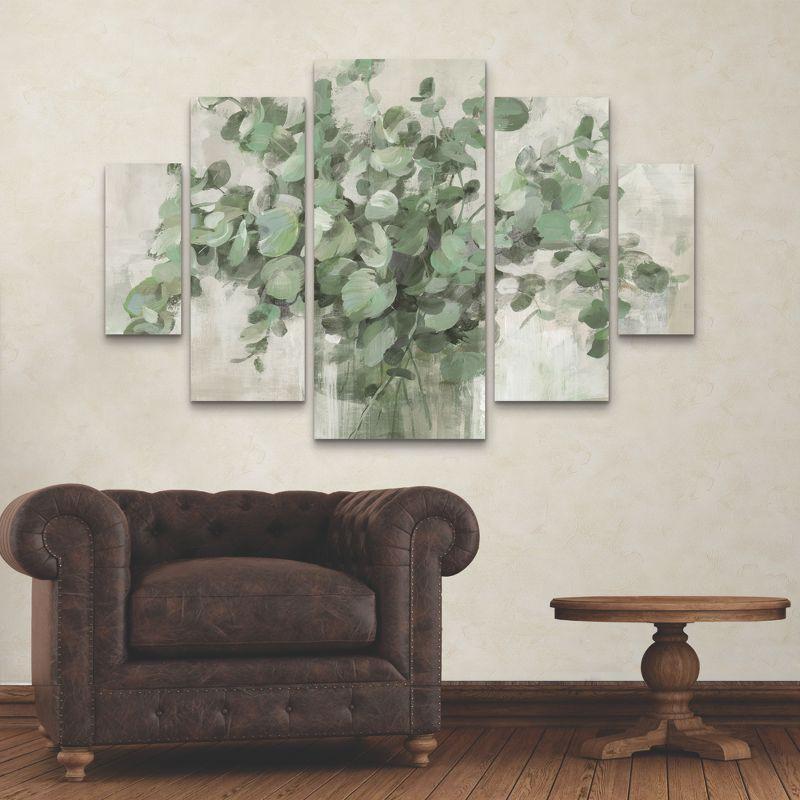 Trademark Fine Art Danhui Nai Scented Eucalyptus Neutral 5 Piece Panel Set Art