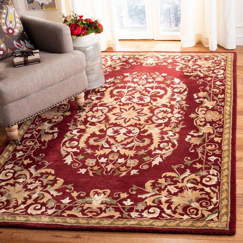 Heritage HG640 Handmade Area Rug - 5'x8' - Red - Safavieh