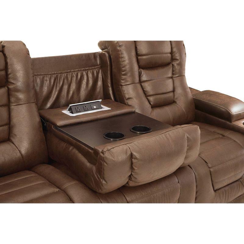 Owner's Box Power Recliner Sofa with Cup Holders & Storage - Signature Design by Ashley