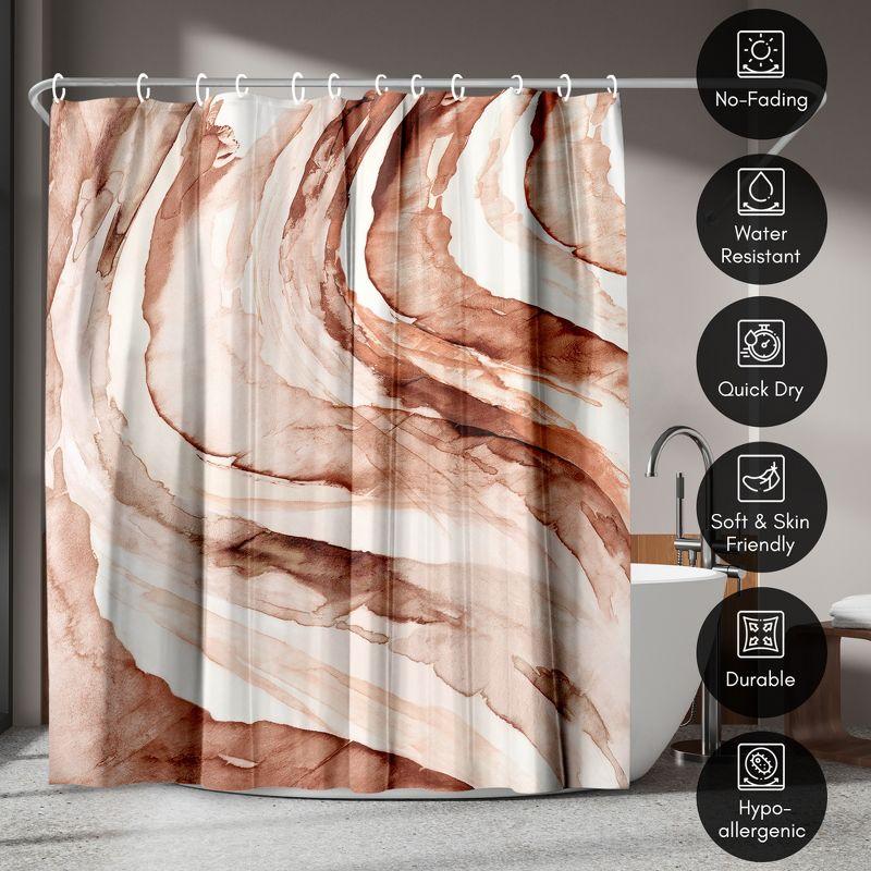 Abstract Shower Curtain Gulf by PI Creative Art