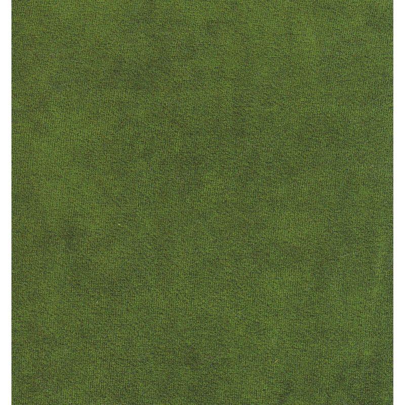 HomePop Modern Channel Ottoman Green Velvet: Luxury Glam Style, Plywood & MDF, No Assembly Required