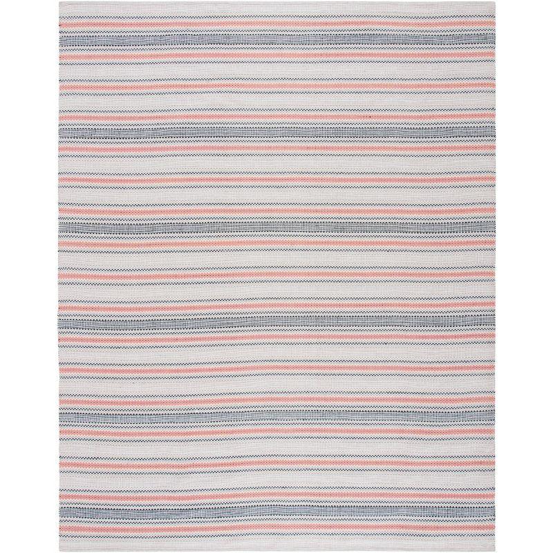 Montauk 8' x 10' Red and Beige Cotton Handwoven Rug