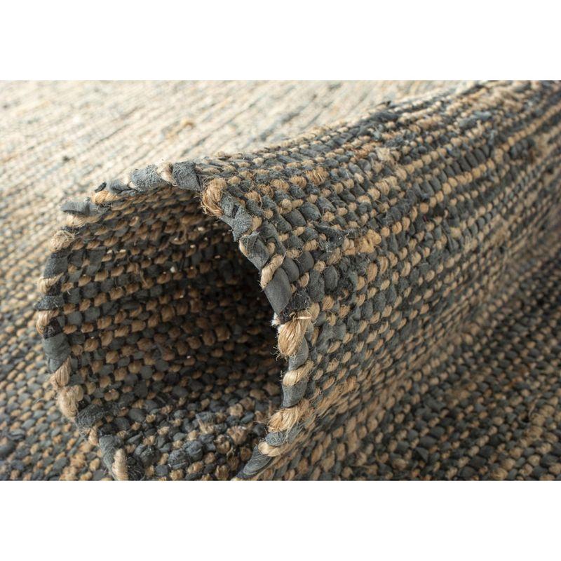 Vintage Leather VTL203 Hand Woven Indoor Accent Rug - Grey - 2'x3' - Safavieh