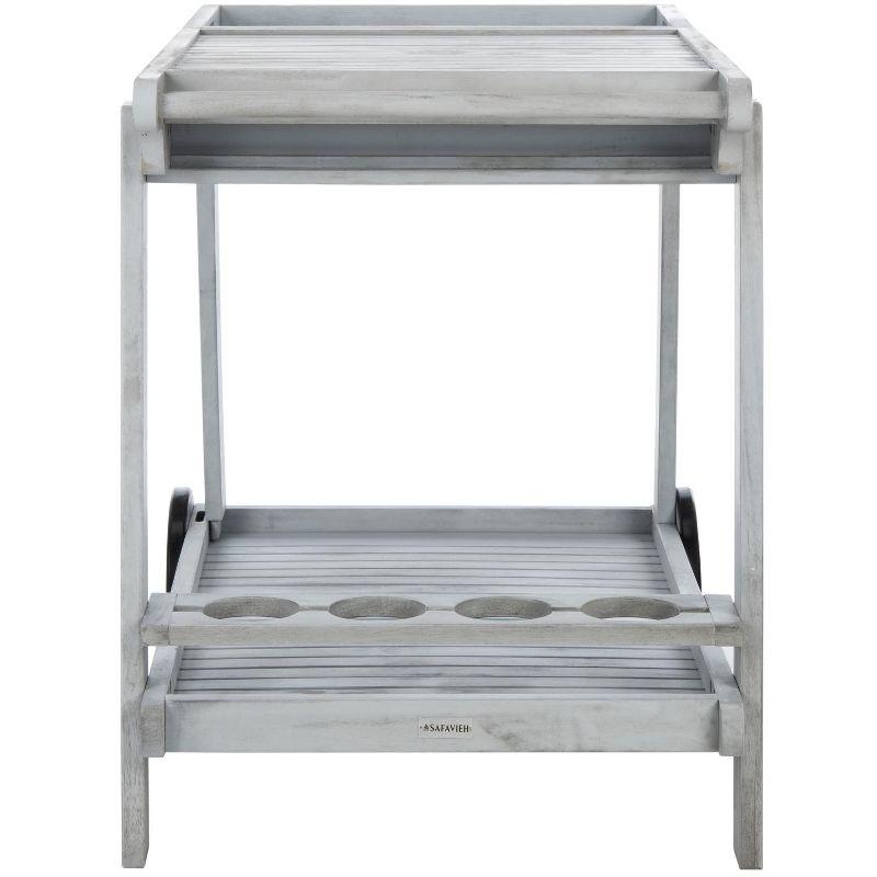 Orland Outdoor Tea Trolley PAT7010 - Grey - Safavieh